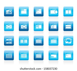 Application, Programming, Server and computer icons vector Icon Set 2