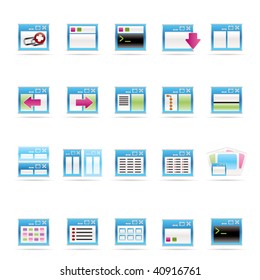 Application, Programming, Server and computer icons vector Icon Set 2