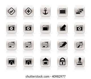 Application, Programming, Server and computer icons vector Icon Set 1
