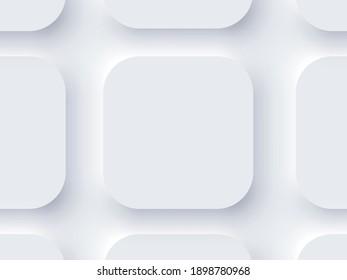 Application Realistic Apple Icon Blank Set Template Mockup