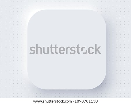 Application Realistic Apple Icon Blank Template Mockup White