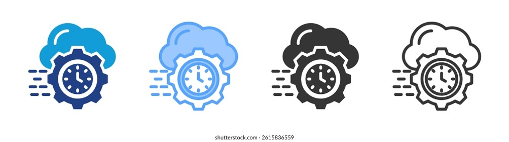 Application Runtime icon set multiple style collection