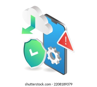 Application security warning on cloud server