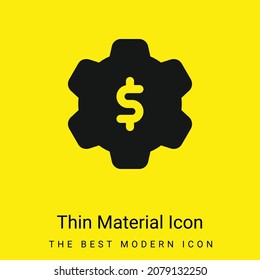 Application Settings minimal bright yellow material icon