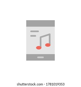 Application, smartphone, rock icon. Simple color vector elements of rock n roll icons for ui and ux, website or mobile application
