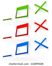 Application or software control buttons. Minimize, maximize and close buttons of computer program