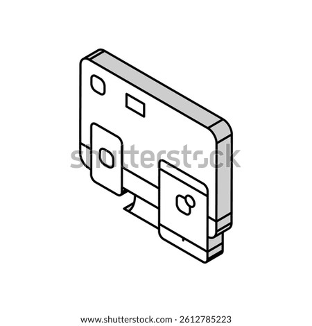 application software isometric icon vector. application software sign. isolated symbol illustration
