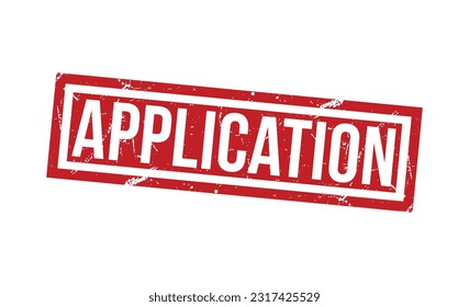 Application stamp grunge rubber stamp on white background. Application stamp sign. Application stamp.