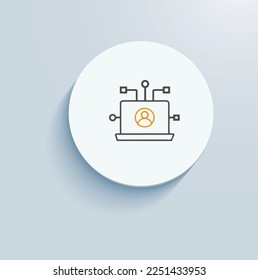 Application support icon vector design