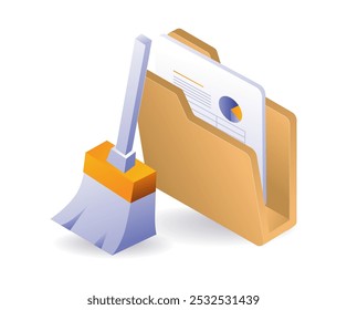 Application technology cleans folder data