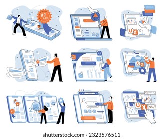 Application testing metaphor. Vector illustration. Application testing, crucible where coding errors are uncovered and rectified App test, sandbox for validating apps functionality Software testing