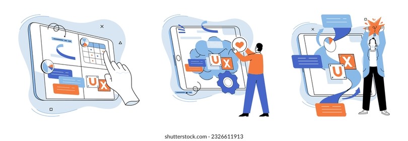 Application testing metaphor. Vector illustration. Application testing, refining process for well-oiled software mechanism App test, mock drill that prepares app for real-world scenarios Software