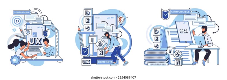 Application testing metaphor. Vector illustration. Software testing, filter that keeps malfunctioning code from entering system Application testing, checkpoint for ensuring user-friendly software