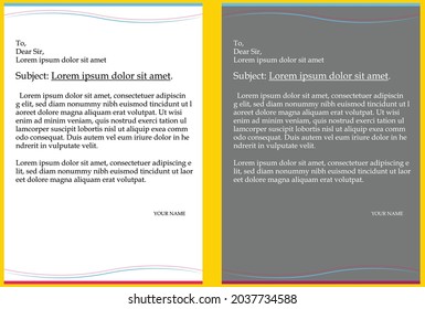 Application text vector template design