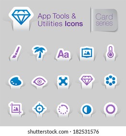 Application tool & utilities related icons.