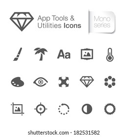 Application tool & utilities related icons.