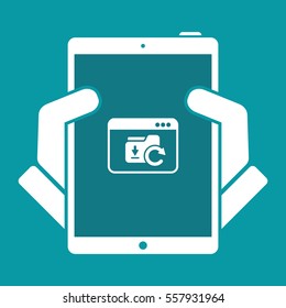 Application updates - Vector flat minimal icon