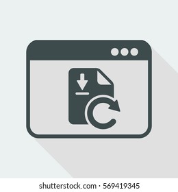 Application updates - Vector flat minimal icon