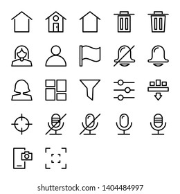 Application User Interface Icon Set With Outline Style
You Can use them for your Mobile & Website User Interface Design