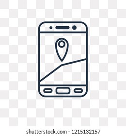 Application vector outline icon isolated on transparent background, high quality linear Application transparency concept can be used web and mobile