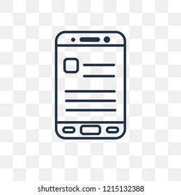 Application vector outline icon isolated on transparent background, high quality linear Application transparency concept can be used web and mobile
