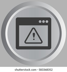 Application warning color icons on sunk push buttons