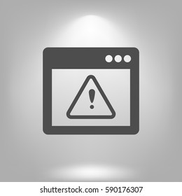 Application warning color icons on sunk push buttons