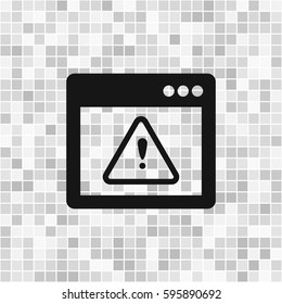 Application warning color icons on sunk push buttons