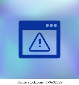 Application warning color icons on sunk push buttons