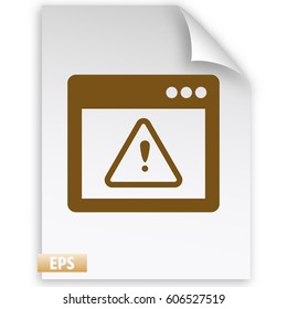 Application warning color icons on sunk push buttons