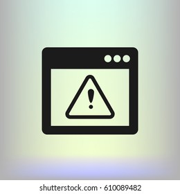 Application warning color icons on sunk push buttons