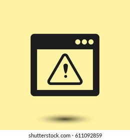 Application warning color icons on sunk push buttons