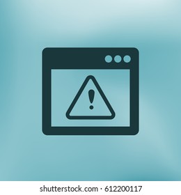 Application warning color icons on sunk push buttons