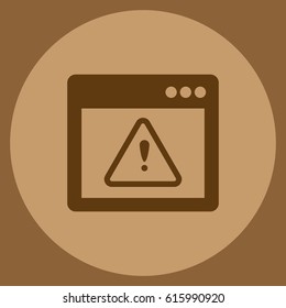 Application warning color icons on sunk push buttons