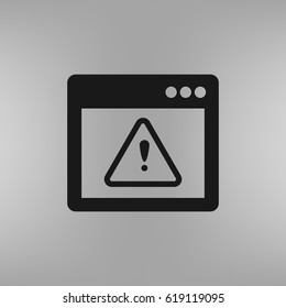 Application warning color icons on sunk push buttons