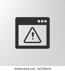 Application warning color icons on sunk push buttons