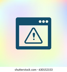 Application warning color icons on sunk push buttons