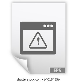 Application warning color icons on sunk push buttons