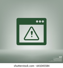 Application warning color icons on sunk push buttons