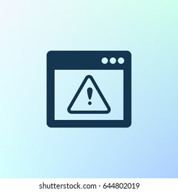 Application warning color icons on sunk push buttons