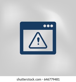 Application warning color icons on sunk push buttons