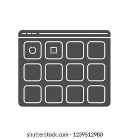 application web wireframe vector icon