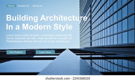 plantilla de sitio web de aplicaciones para arquitectos, apartamentos, viviendas, hoteles