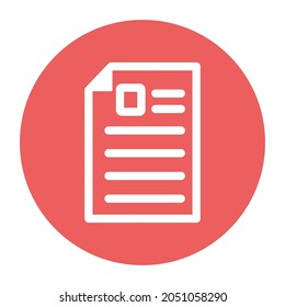 Application white glyph with color background vector icon which can easily modify or edit 