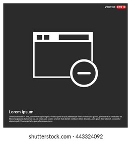 Application window interface icon