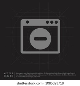 Application window interface icon - Black Creative Background
