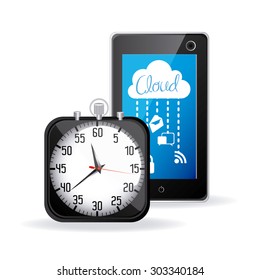 Applications Cloud digital design, vector illustration eps 10 