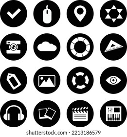 Applications Icons Clip arts Set 1 (Editable file) - Vector Illustration