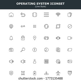 Applications iconset for ui design and apps