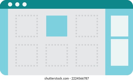 Applications and UX UI illustration in minimal style isolated on background